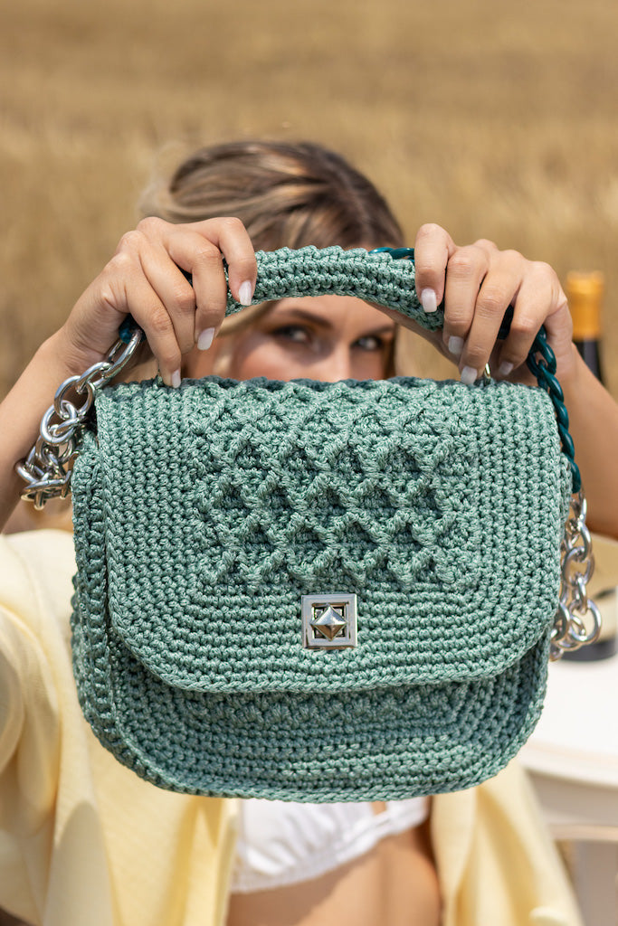 Borse Uncinetto A Quadri Borse Uncinetto Con Piastrelle