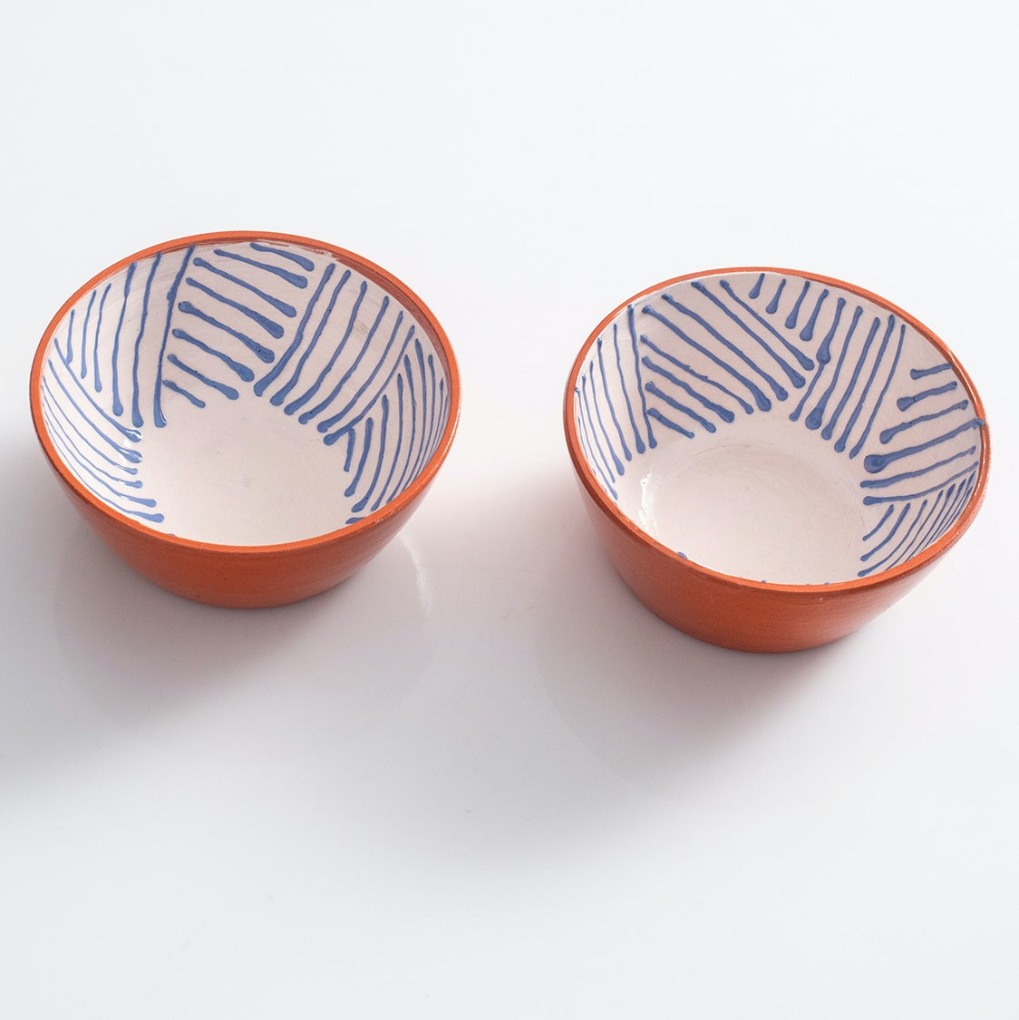 Ciotole Giapponesi In Ceramica - Set Di 6, Blu E Bianche, 10cm - Foto 2